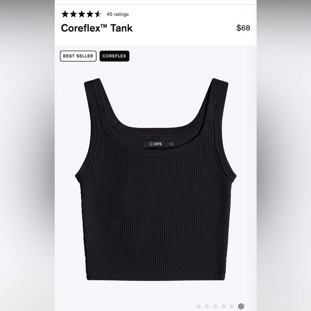 CUTS Clothing Coreflex Tank - Black / S